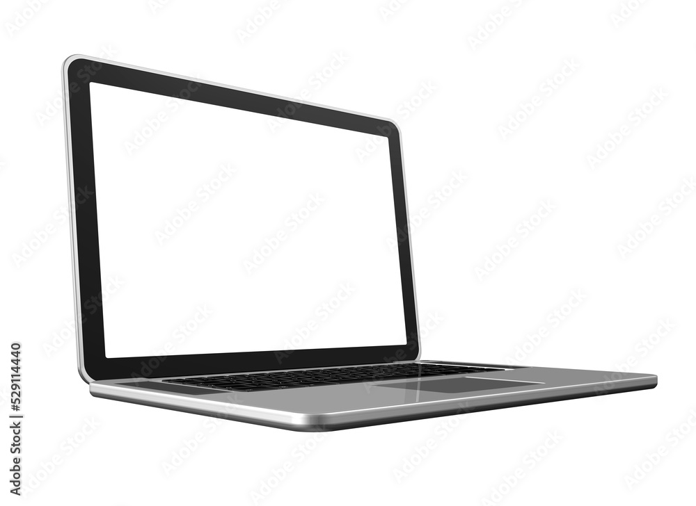 Laptop computer isolated on transparent background Laptop computer isolated on transparent background
