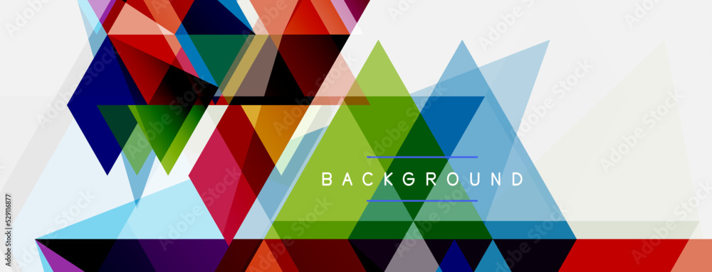 Mosaic triangles geometric background. Techno or business concept, pattern for wallpaper, banner, background, landing page Mosaic triangles geometric background. Techno or business concept, pattern for wallpaper, banner, background, landing page