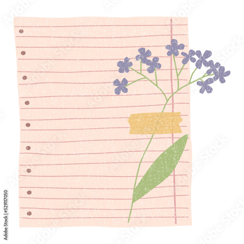 To do list, Planner pages bullet journal with flower