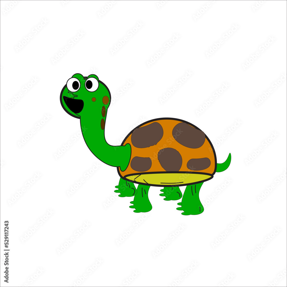 Fototapeta premium cute turtle illustration vector for icon