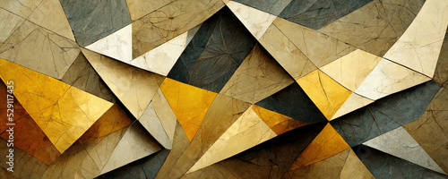Lux conceptual texture from golden polygons