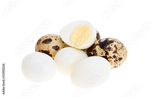 quail eggs isolated