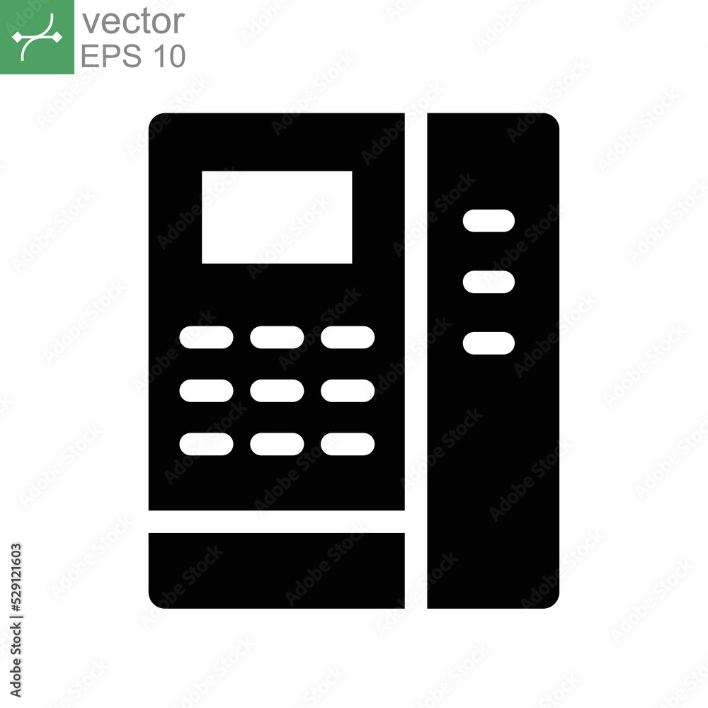 ATM solid icon. automated teller machine for banking apps and websites. credit card, money cash machine bank Payment vector illustration design on white background. EPS 10 ATM solid icon. automated teller machine for banking apps and websites. credit card, money cash machine bank Payment vector illustration design on white background. EPS 10
