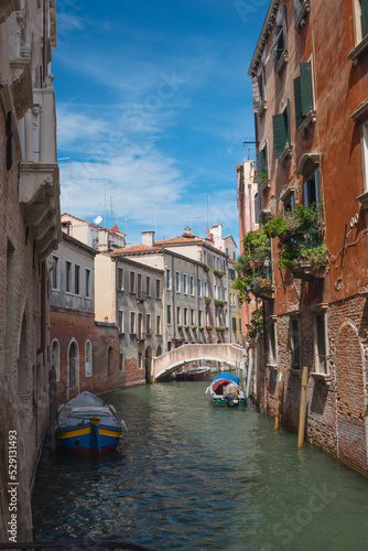 Venice  Italy. Beautiful tourist destination. Romantic scenery - European island.