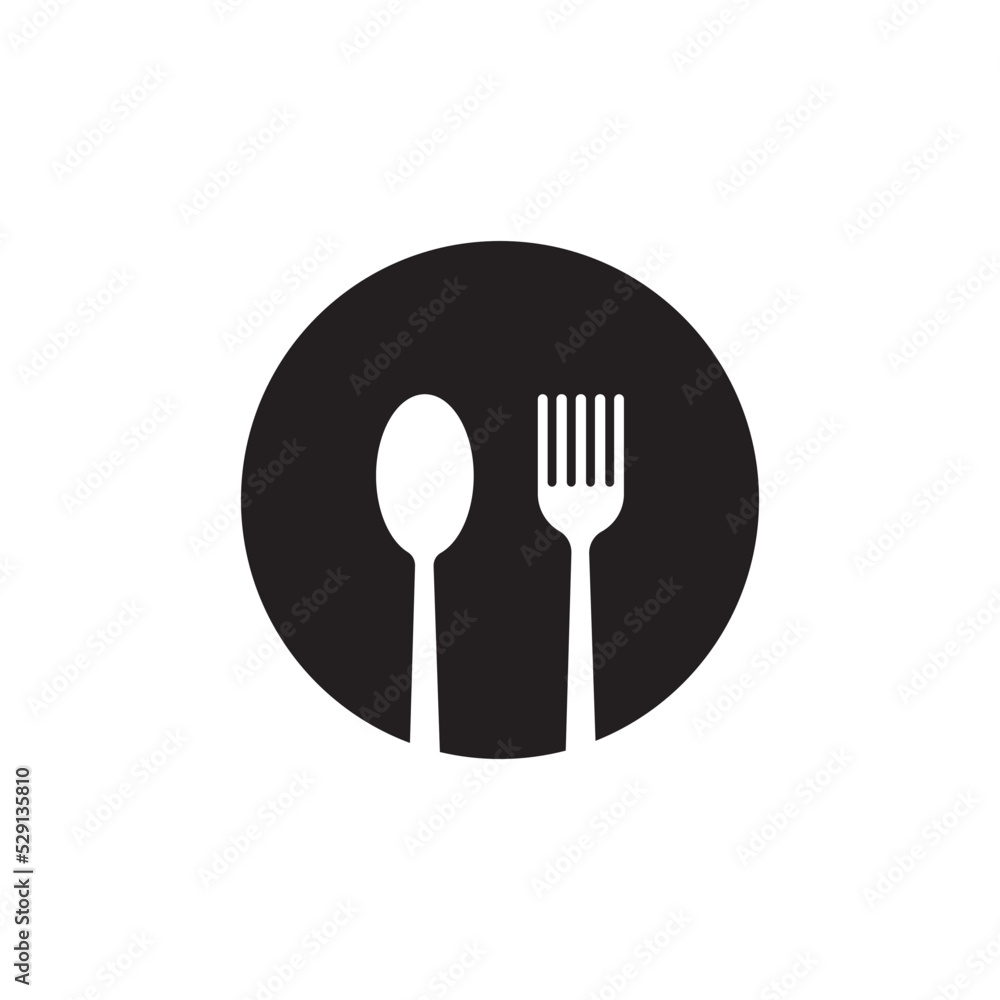 spoon and fork icon spoon and fork icon