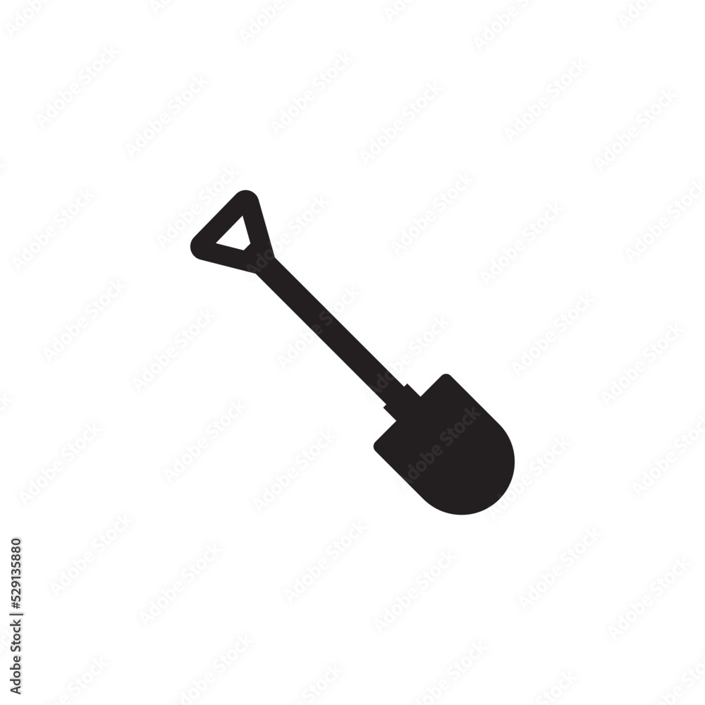 shovel vector icon