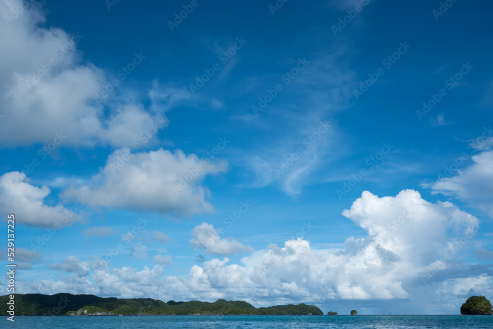 clouds over the sea