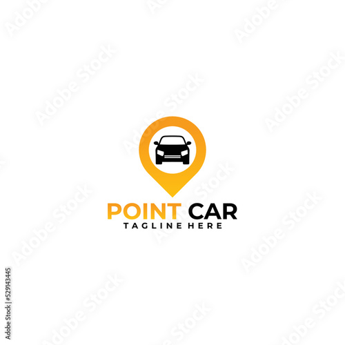 point car design concept, auto car logo design template