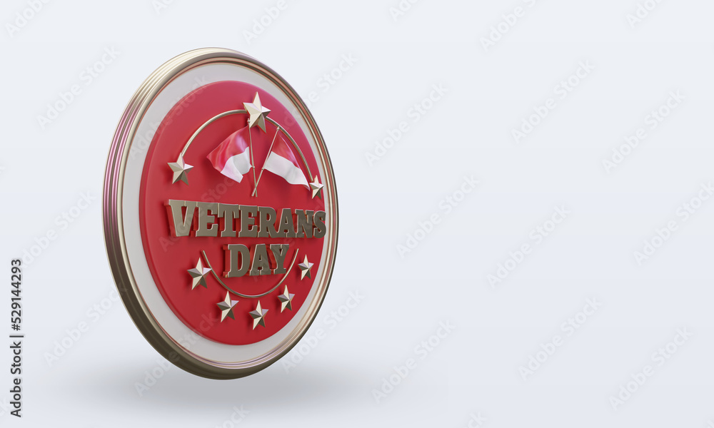 3d Veterans day Monaco rendering left view 3d Veterans day Monaco rendering left view