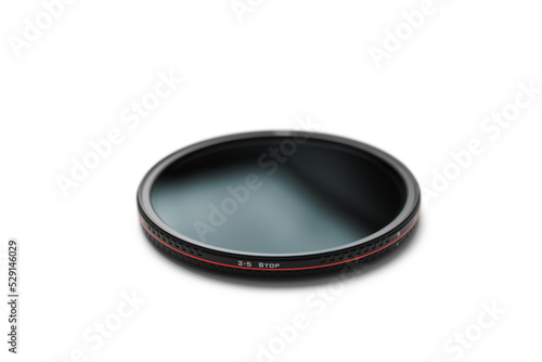 Fotografia CPL, UV, ND  filters isolated on white