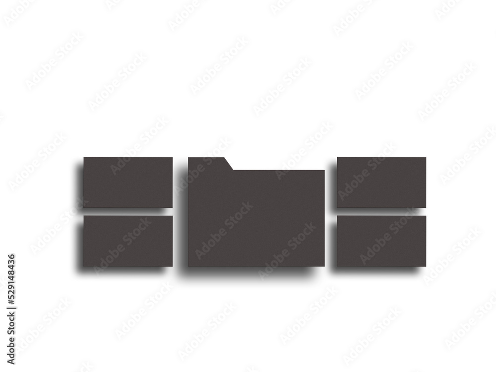 A4 paper file cover with business card mockup A4 paper file cover with business card mockup
