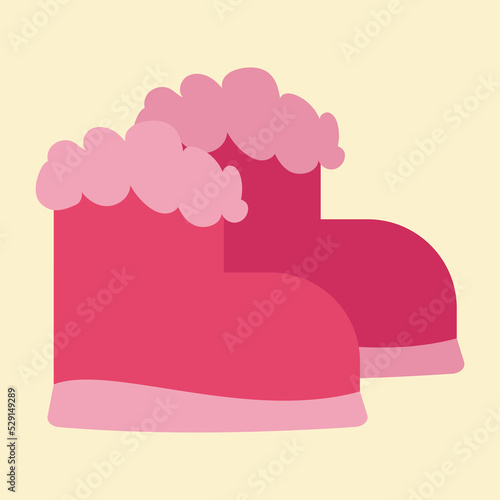 children's pink boots with fur