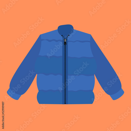 jacket on orange background