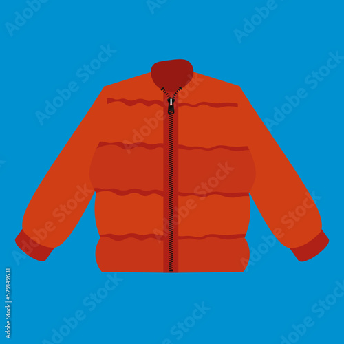 jacket on a blue background