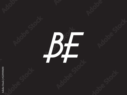 Creative BE b e Logo Letter Vector Image Design Design For All Kind Of Use