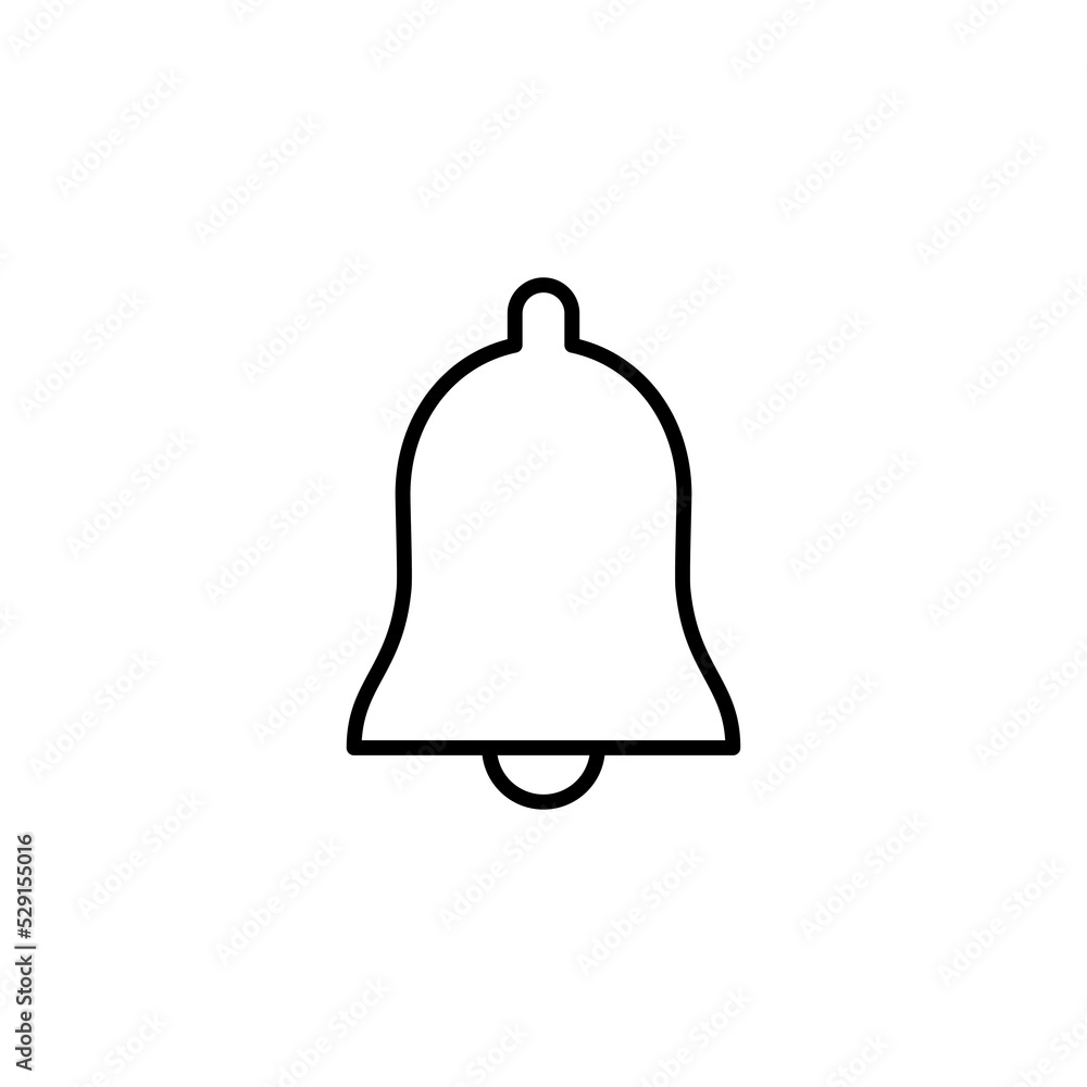 Bell Icon vector for web and mobile app. Notification sign and symbol for web site design Bell Icon vector for web and mobile app. Notification sign and symbol for web site design