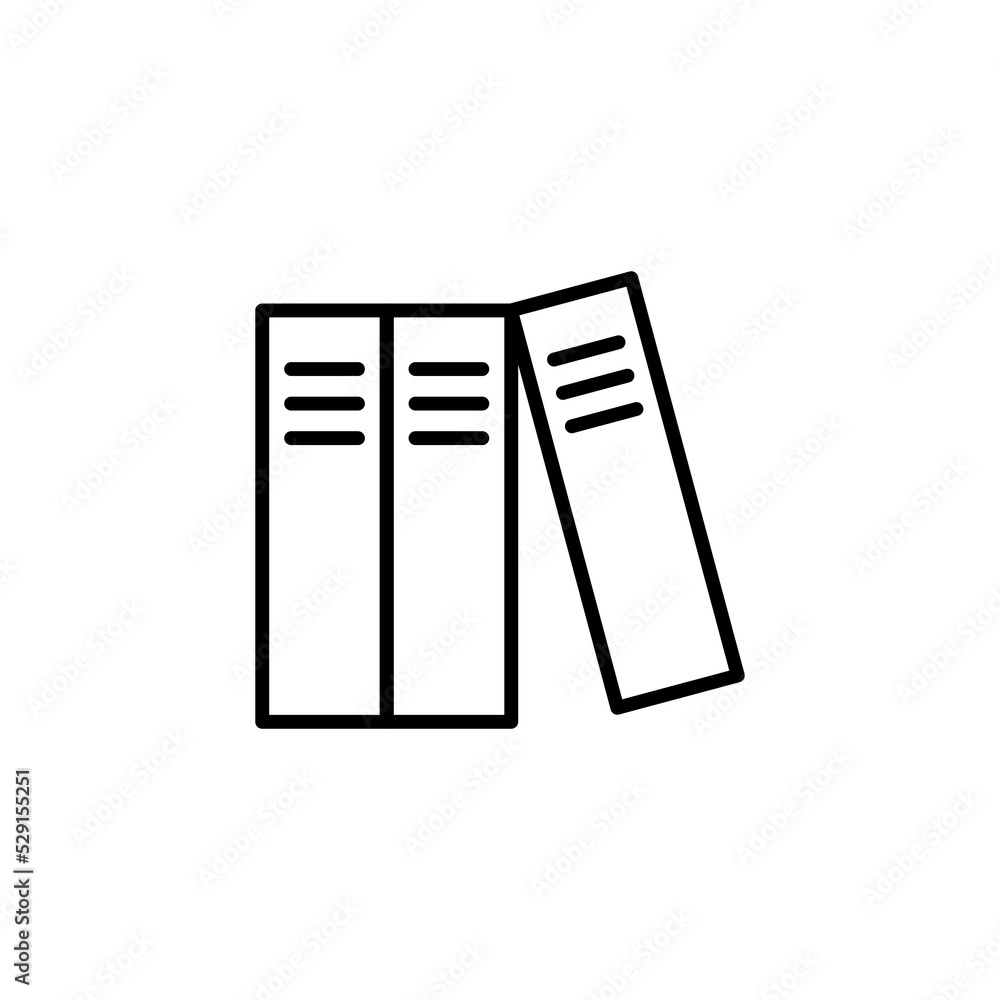 Library icon for web and mobile app. education sign and symbol Library icon for web and mobile app. education sign and symbol