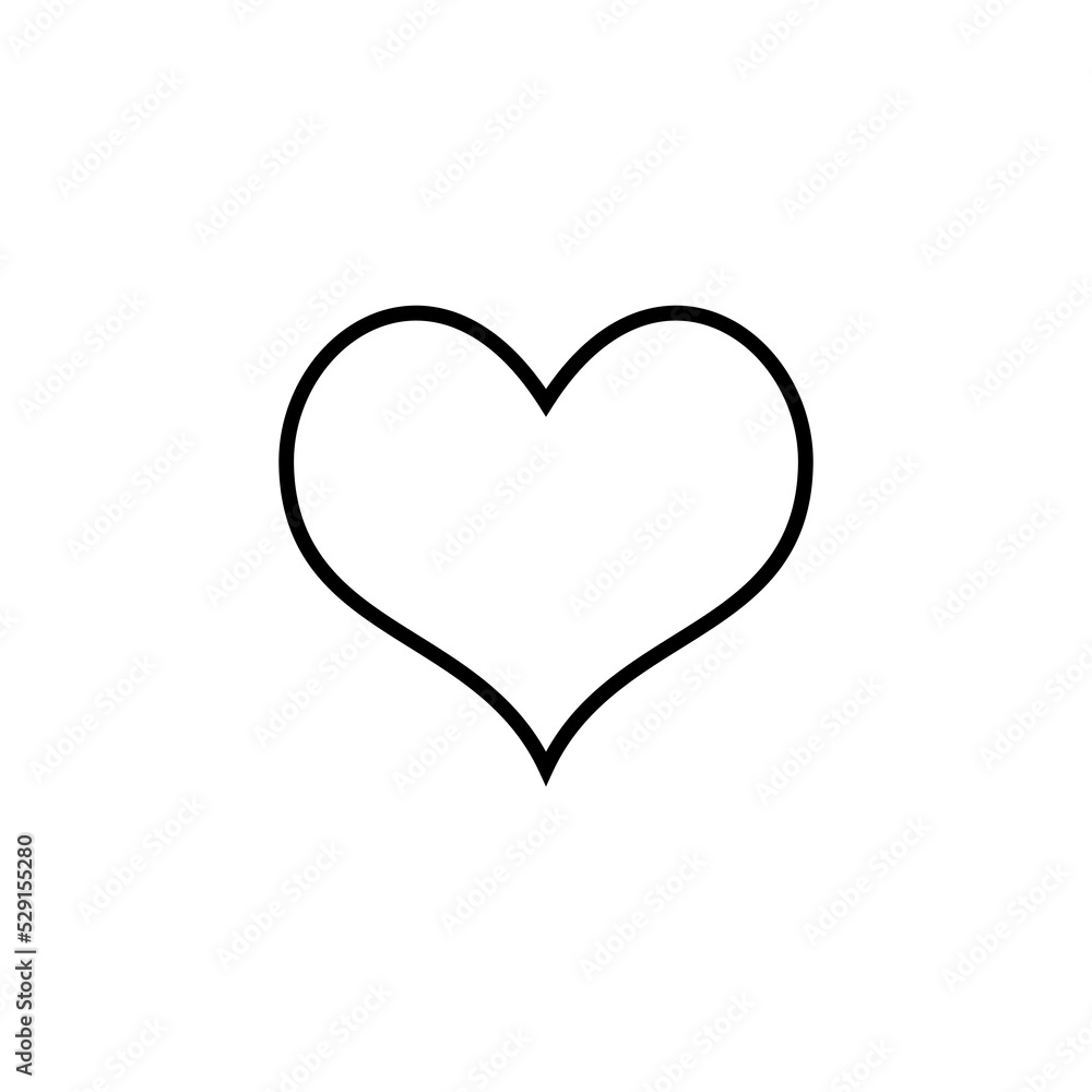 Love icon for web and mobile app. Heart sign and symbol. Like icon vector.