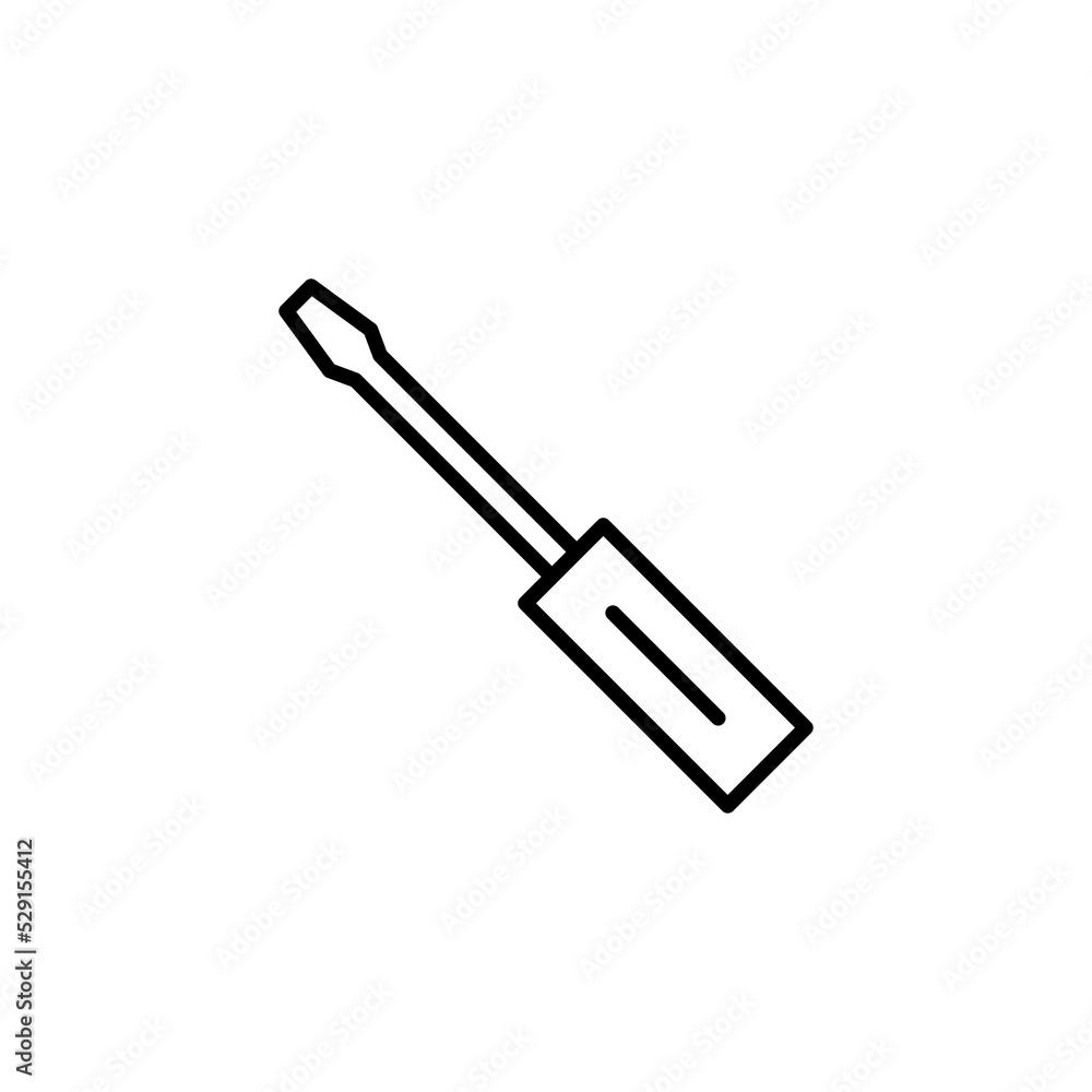 Screwdriver icon for web and mobile app. tools sign and symbol Screwdriver icon for web and mobile app. tools sign and symbol