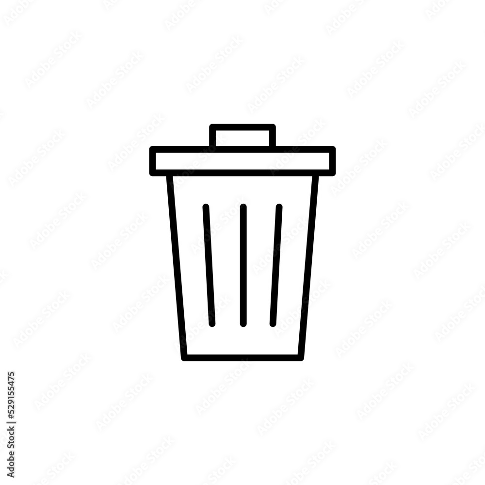 Trash icon for web and mobile app. trash can icon. delete sign and symbol. Trash icon for web and mobile app. trash can icon. delete sign and symbol.