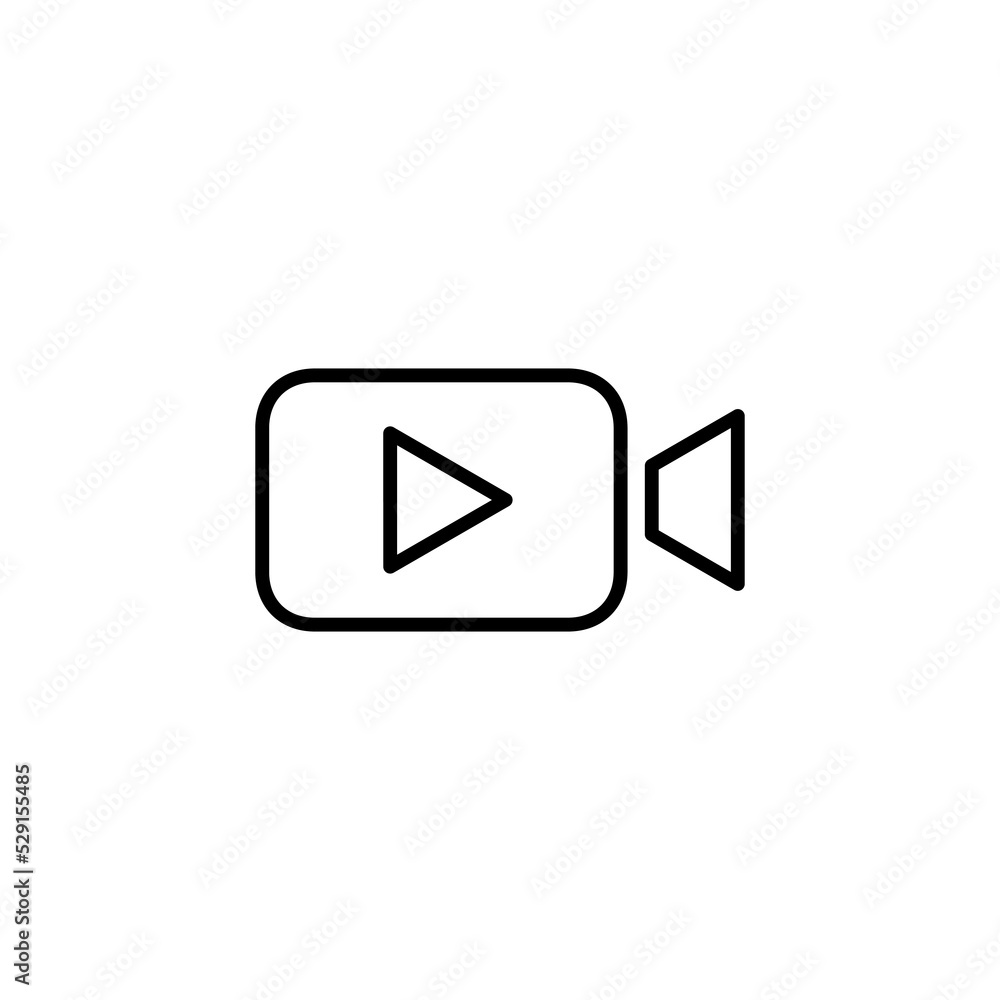Video icon for web and mobile app. video camera sign and symbol. movie sign. cinema Video icon for web and mobile app. video camera sign and symbol. movie sign. cinema