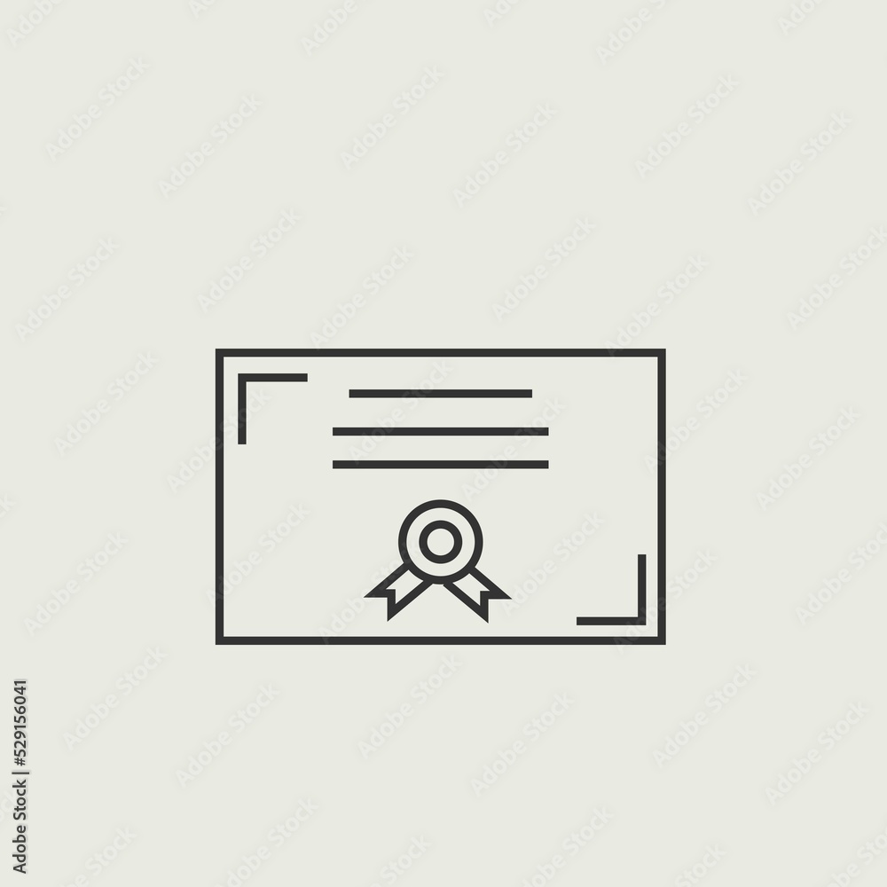 Fototapeta premium Certificate icon