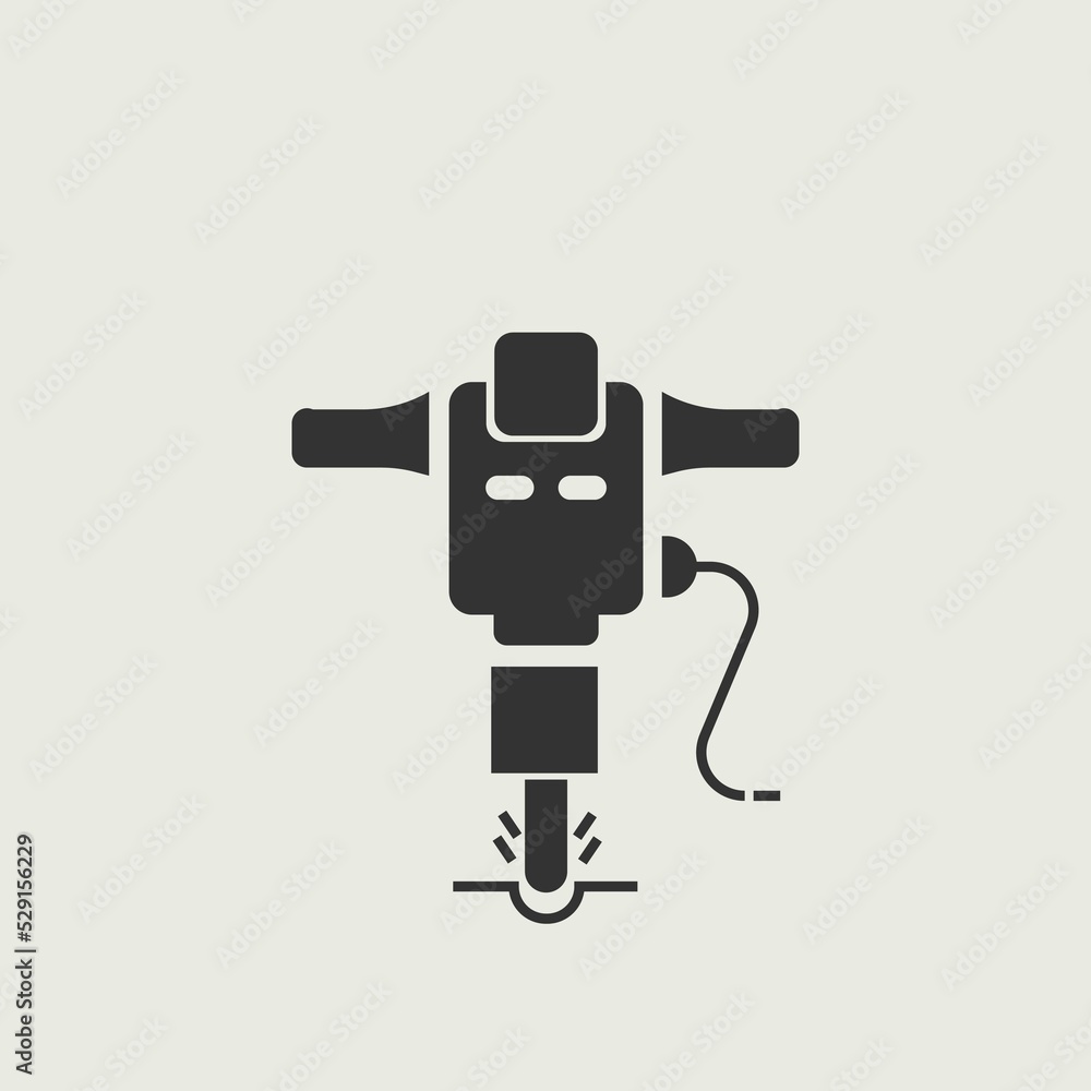 Fototapeta premium Jackhammer icon