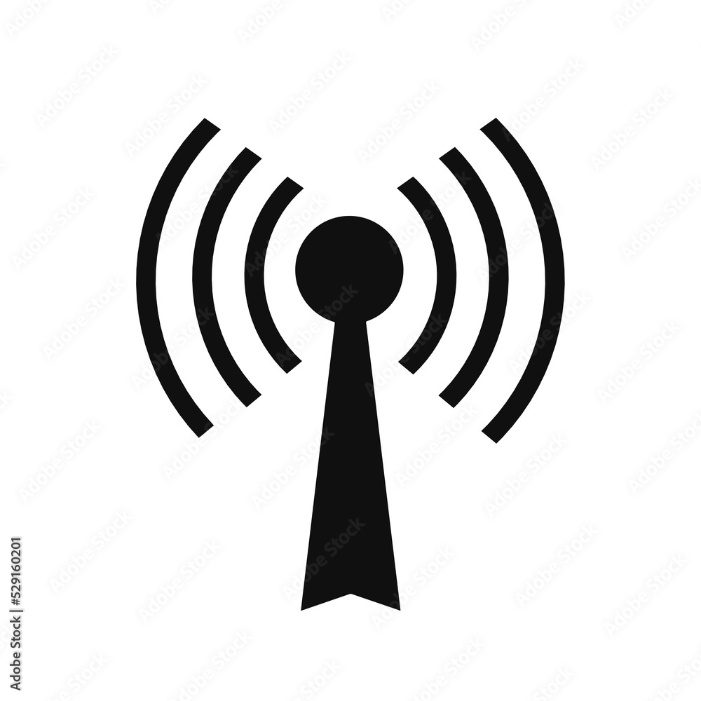 wireless network icon with simple design.radio signal icon.broadcast icon wireless network icon with simple design.radio signal icon.broadcast icon