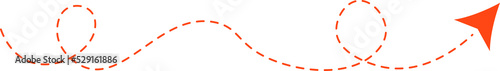 Dashed line arrow