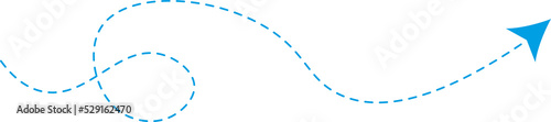 Dashed line arrow