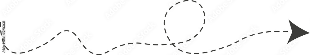 Dashed line arrow Dashed line arrow