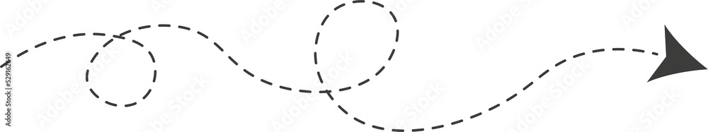 Dashed line arrow Dashed line arrow