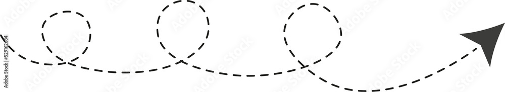 Dashed line arrow Dashed line arrow