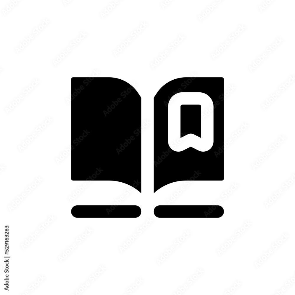 Reading e book black glyph ui icon. Digital library. Educational app. User interface design. Silhouette symbol on white space. Solid pictogram for web, mobile. Isolated vector illustration Reading e book black glyph ui icon. Digital library. Educational app. User interface design. Silhouette symbol on white space. Solid pictogram for web, mobile. Isolated vector illustration