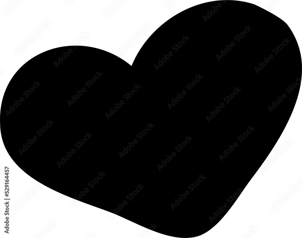 doodle drawing set heart symbols black red white doodle drawing set heart symbols black red white