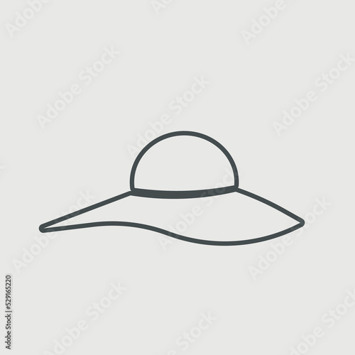 Woman hat icon