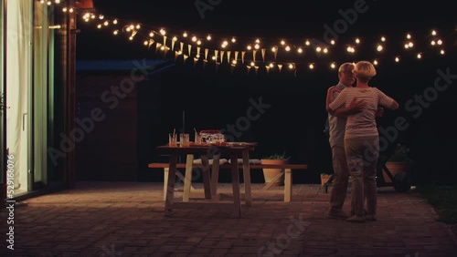 Love never grows old. Senior couple dancing outdoors