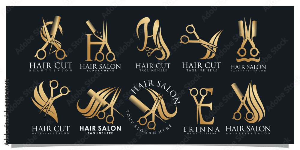 salon logo design ideas