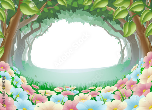 Beautiful fantasy forest sc...