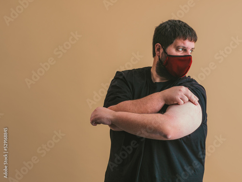 chubby caucasian man