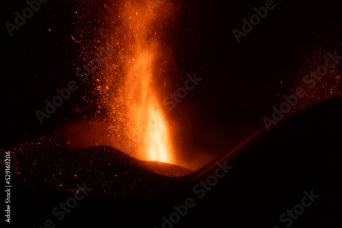 The Tajogaite volcano erupted on September 19  2021 on the island of La Palma  Canary Islands.