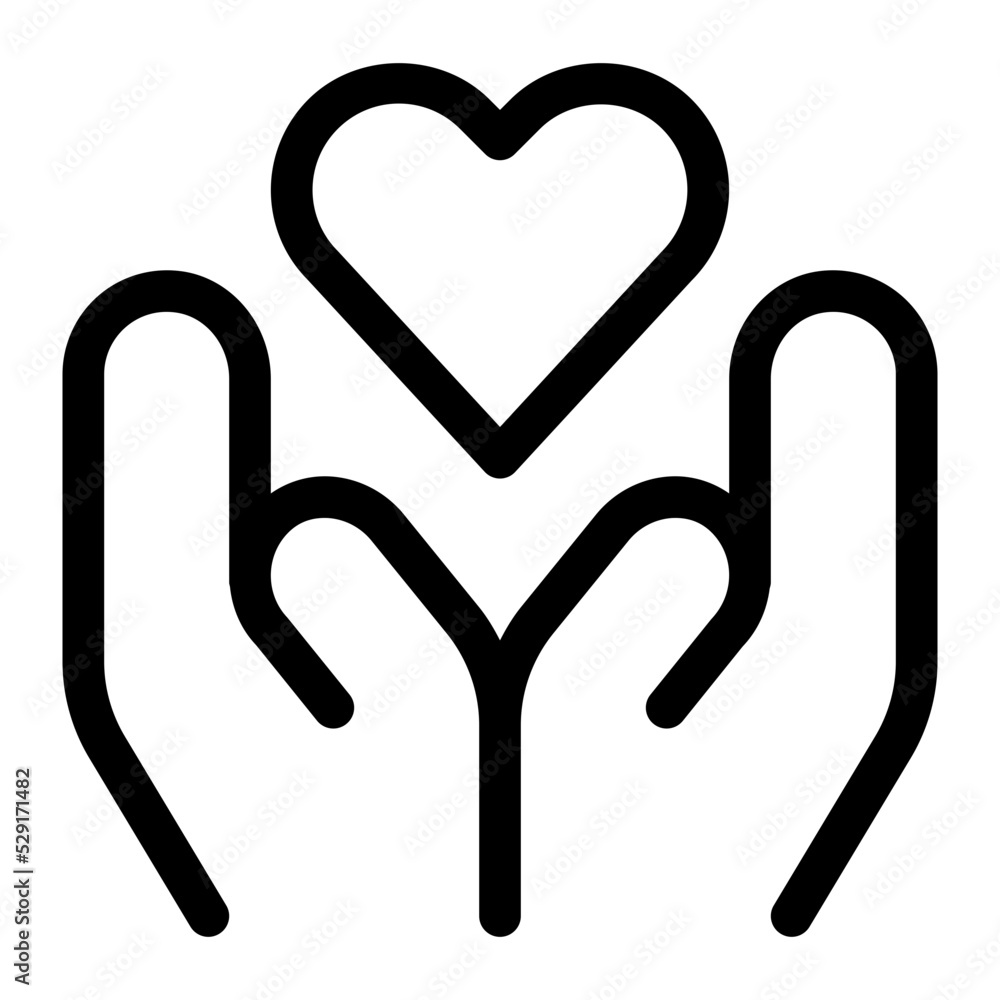 hands give love icon hands give love icon