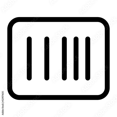 barcode rectangle icon