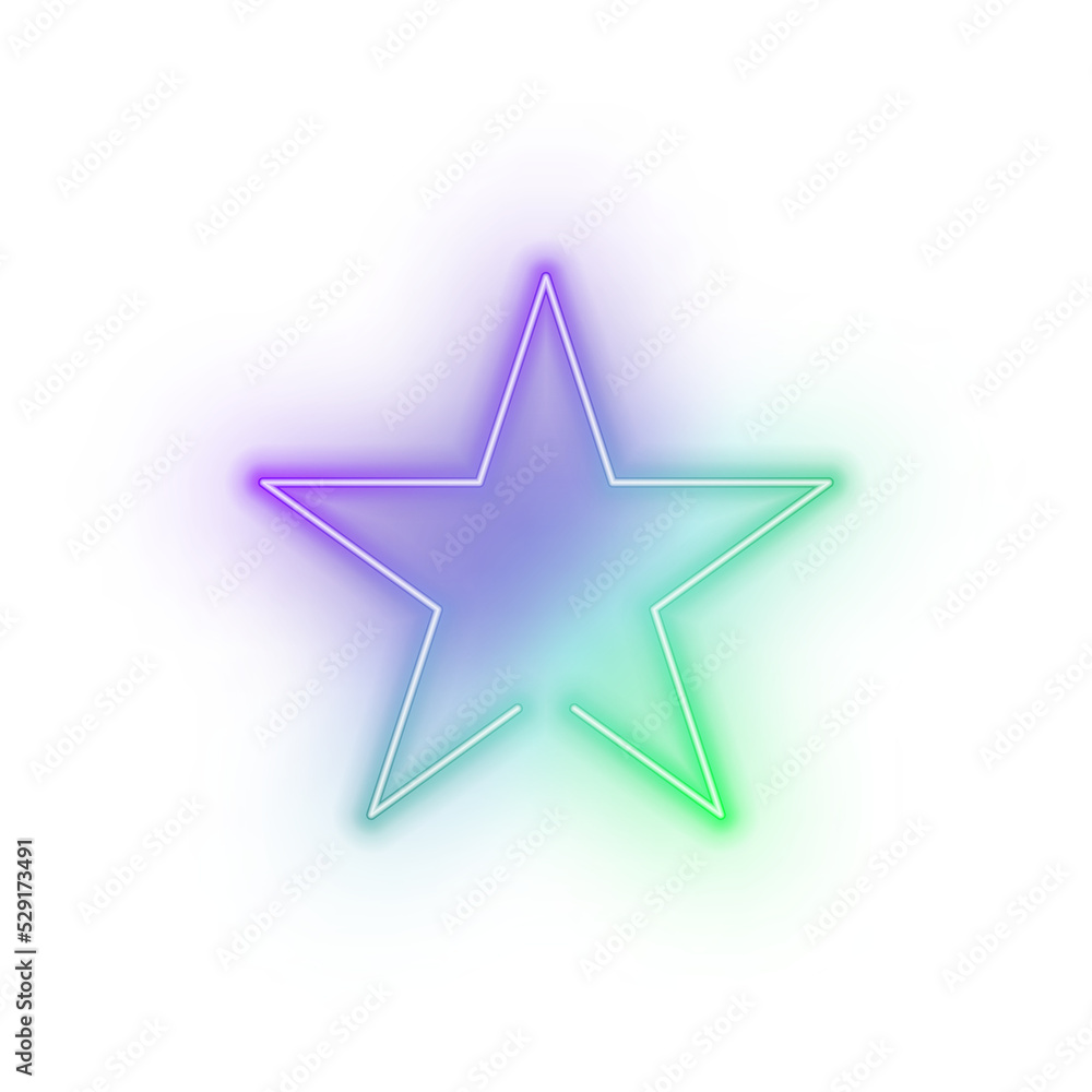 Fototapeta premium neon shape frame