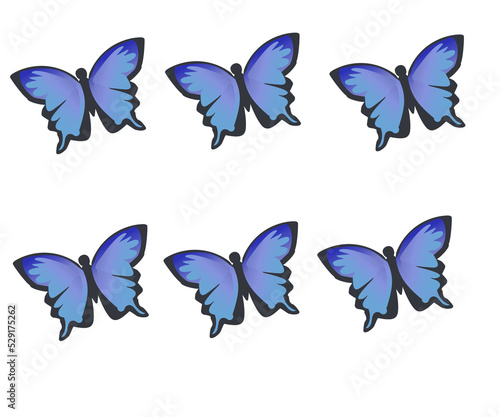 Blue butterflies png