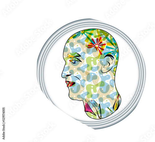 Set of Hand drawn various Shapes and Doodle objects and People silhouettes. Abstract contemporary modern trendy illustrations. Colorful palette. All elements are isolated