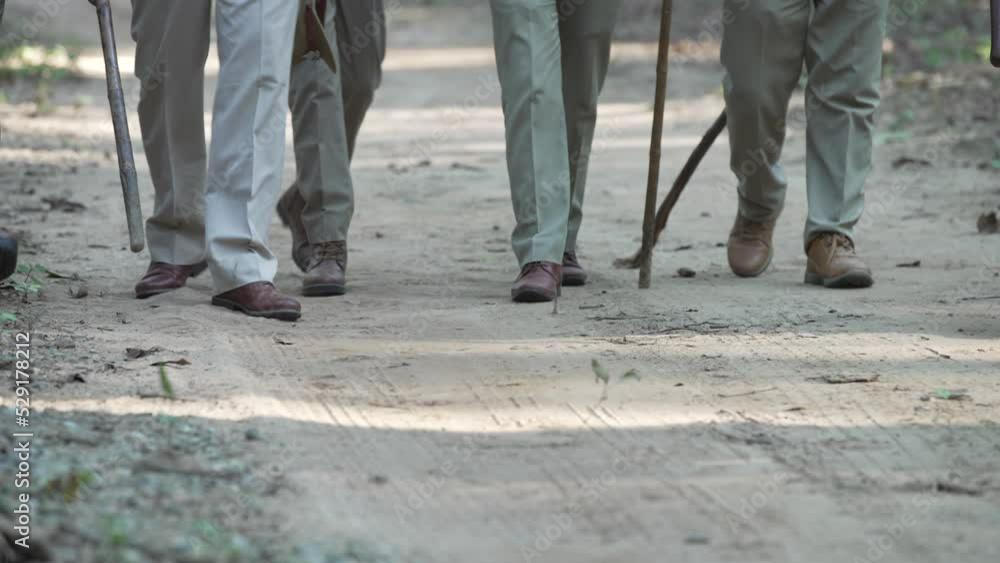 Forest officials patrolling in Jim Corbett national park in India to protect animals from poachers. HQ Apple Prores 60 FPS 4k footage. Forest officials patrolling in Jim Corbett national park in India to protect animals from poachers. HQ Apple Prores 60 FPS 4k footage.