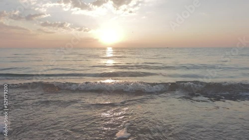 sunset on the beach