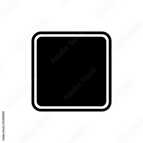 blank plate symbol for icon design