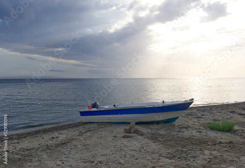 fishing boat on the beach